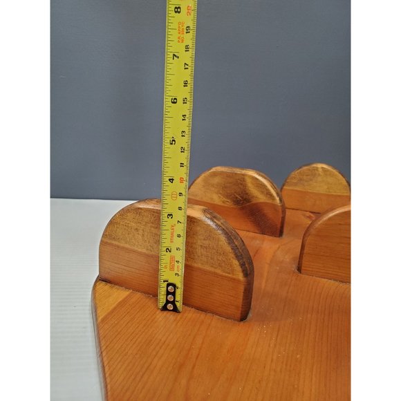 Vintage wooden Shelf, 4 Tiers Wall hanging, Handmade Home decor, Curio Display, - Picture 9 of 10